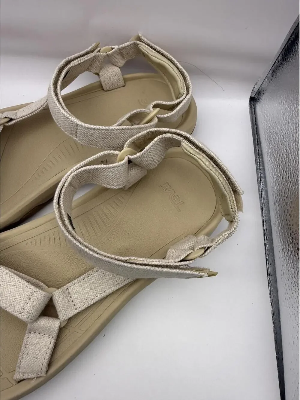 Teva Beige Adjustable Strap Sandals Women's Size 14